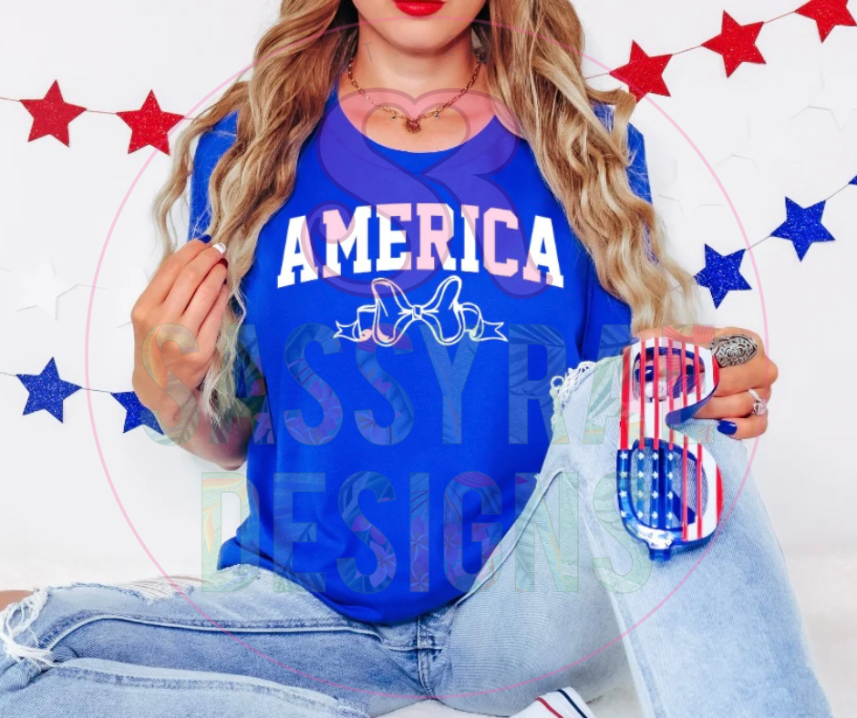 America Bow Tee