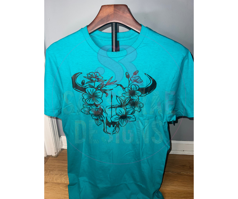 Western Cow Skull Tee