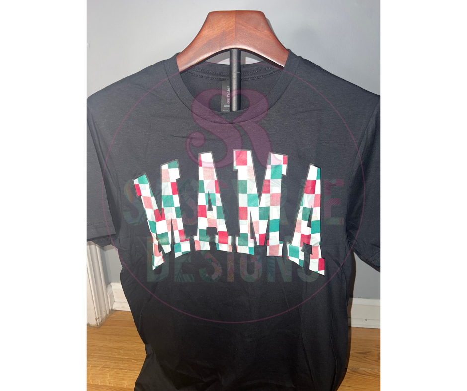 Mama Checkered Tee