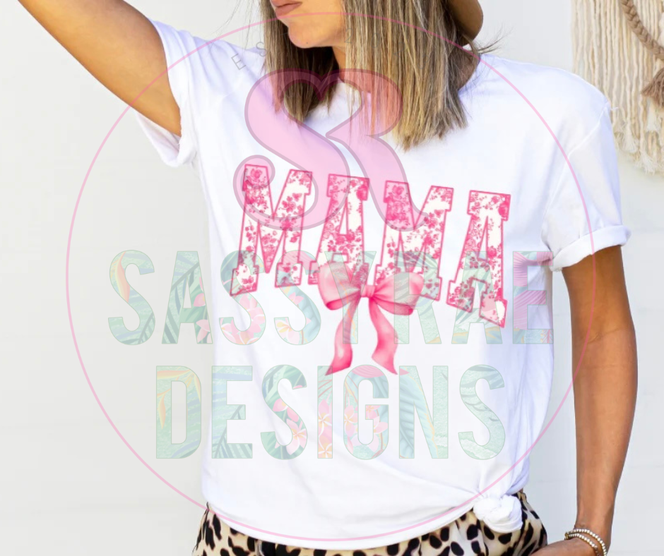 Pink Lace Mama Tee