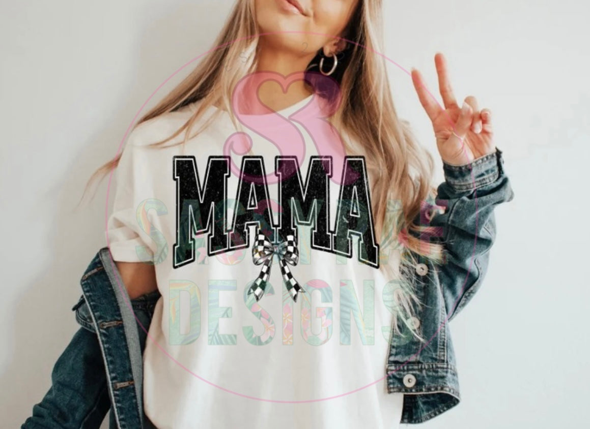 Racing Mama Bow Tee