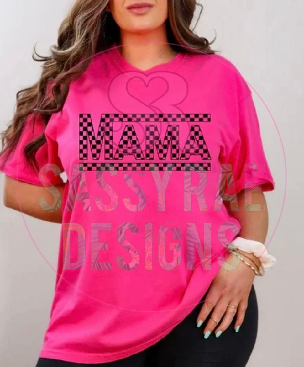 Checkered Mama II Tee
