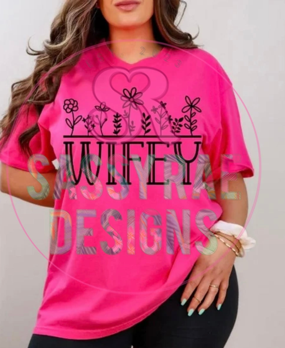 Wifey Flower Tee