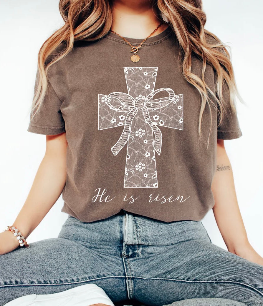 He is Risen Cross Tee