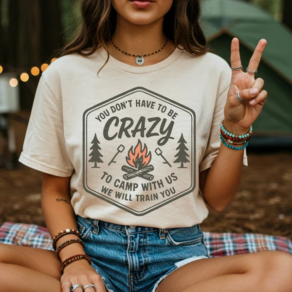 **PRE ORDER** Crazy Camping Friends Tee