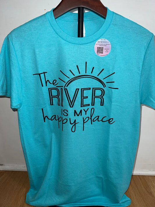Scuba Blue River is Happy Place Tee