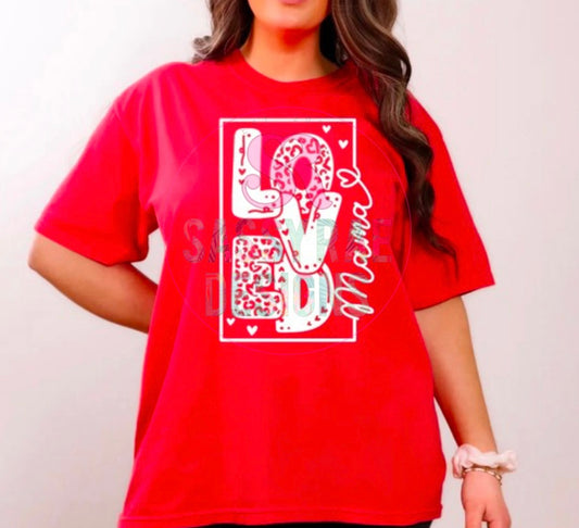 Cheetah Loved Mama Tee