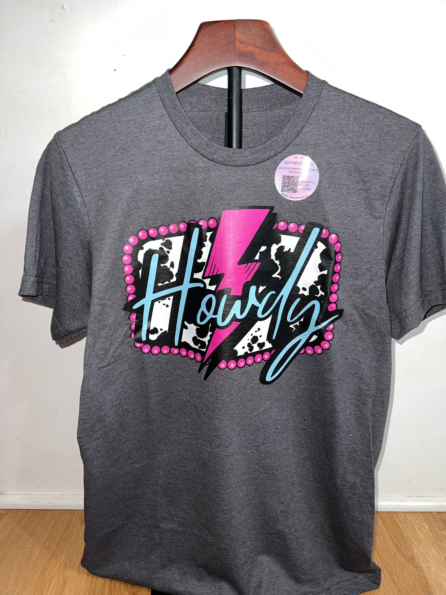 Gray Howdy Tee