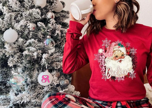 Pink Santa Tee