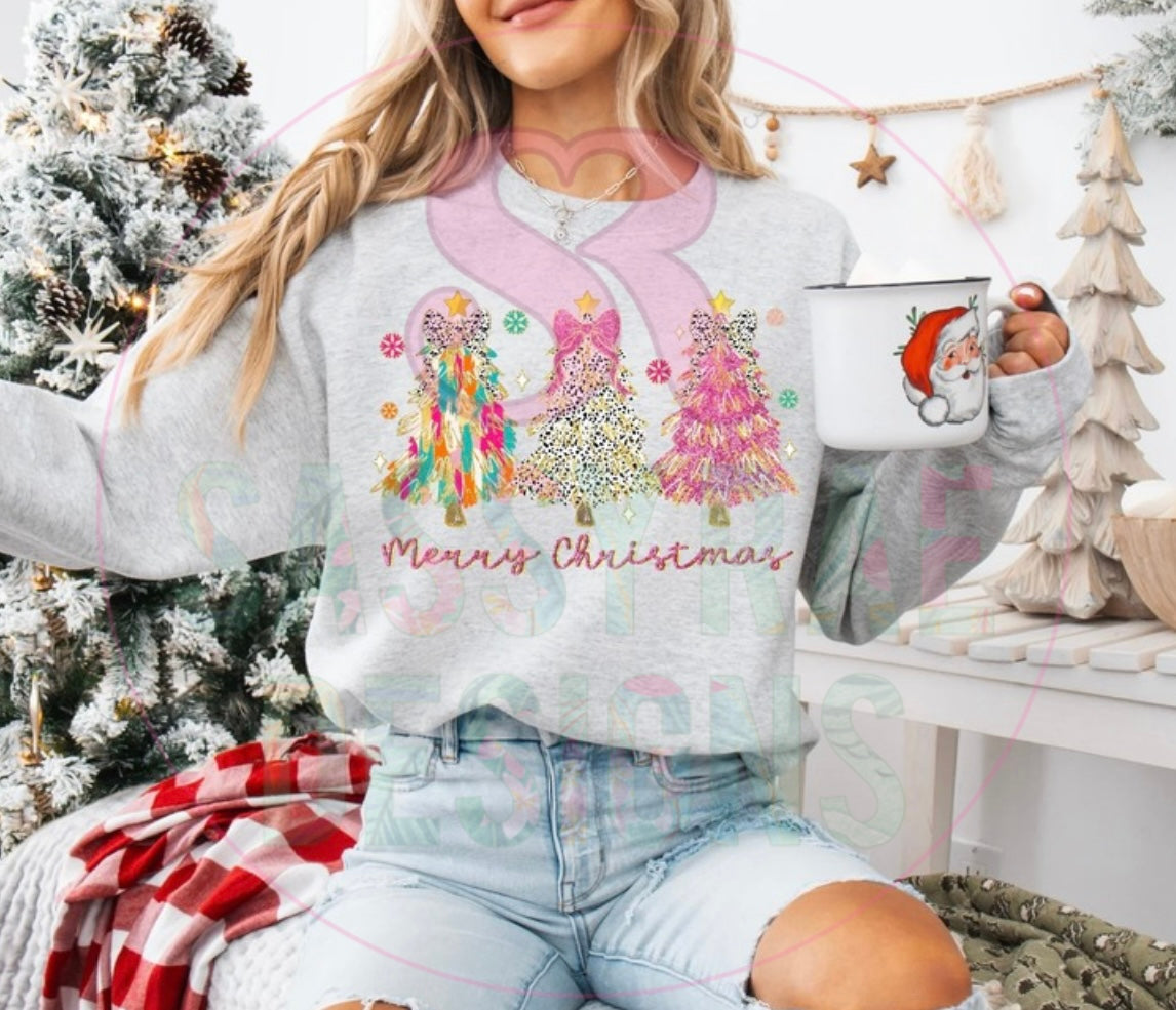 3 Colorful Christmas Tree Tee
