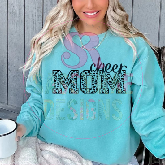 Cheer Mom Cheetah Tee