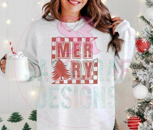 Merry with Tree Tee
