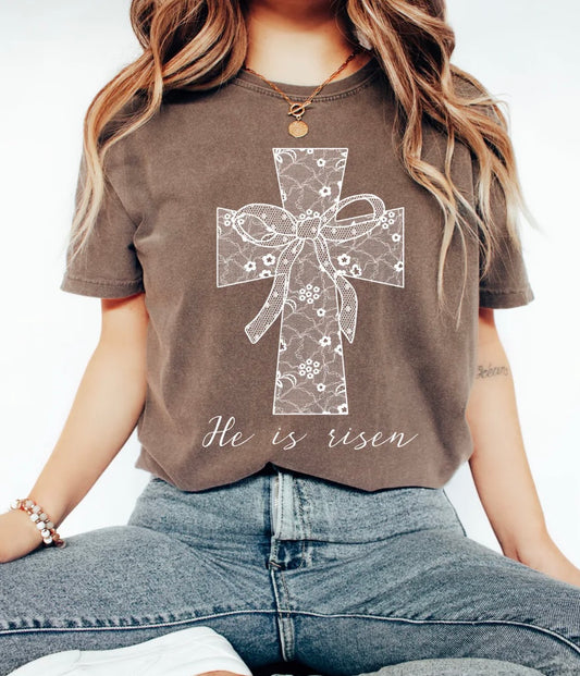 He is Risen Cross Tee