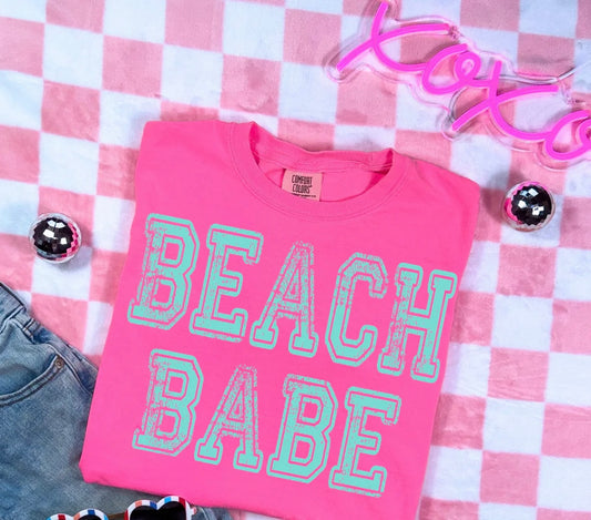 Teal Beach Babe Tee