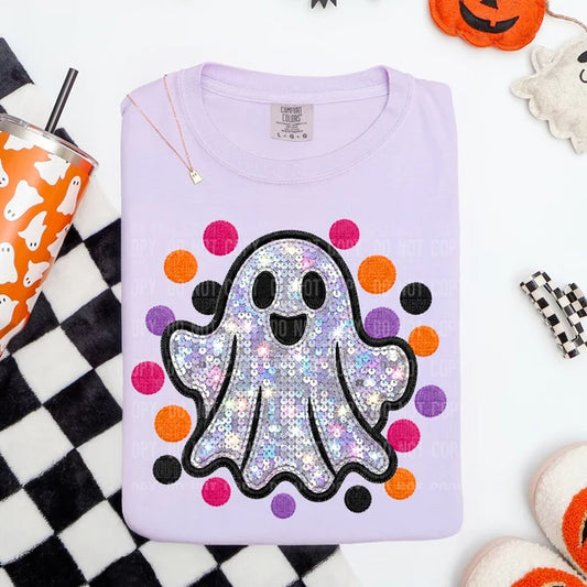 **PRE ORDER** Sequin Ghost Tee