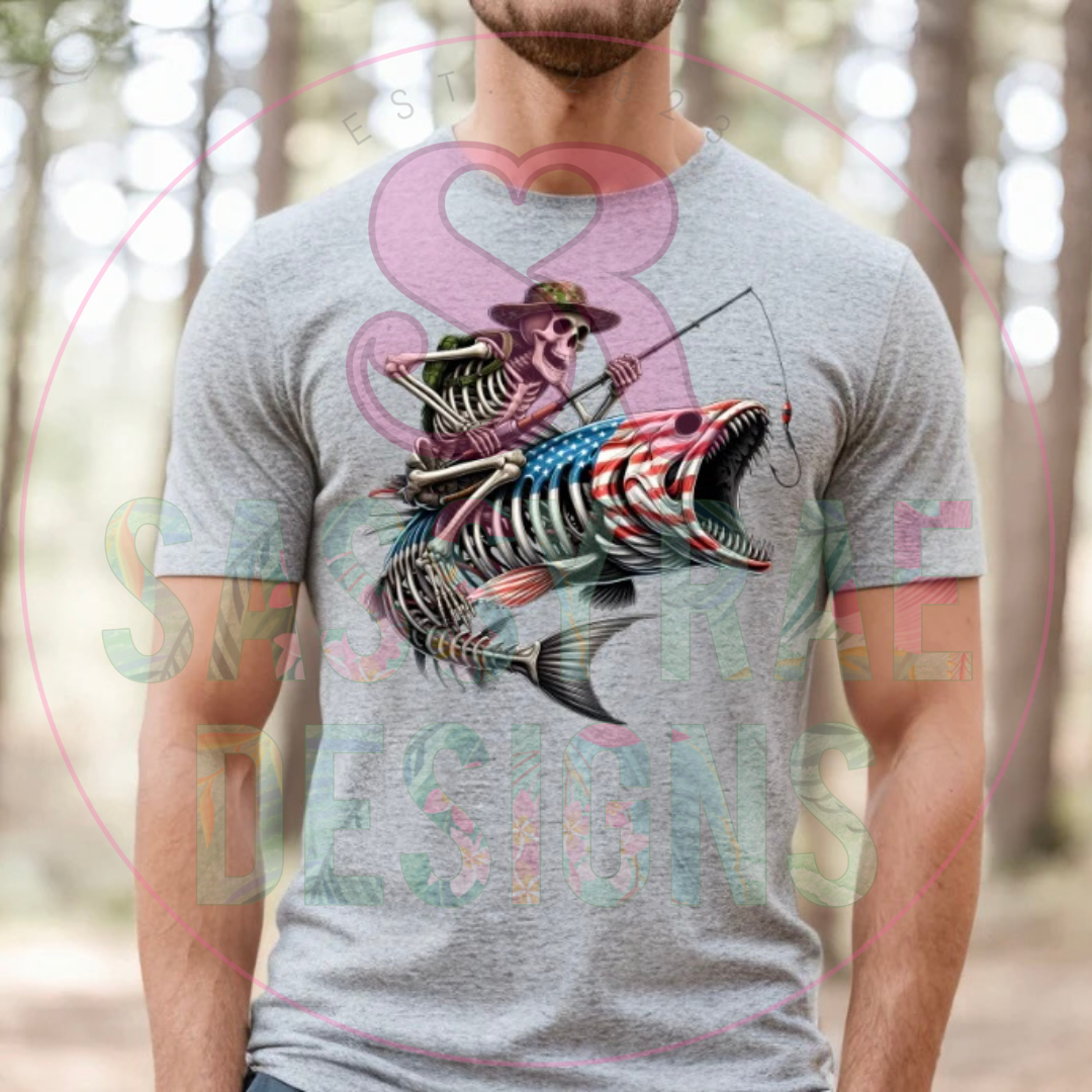 Skelton Fish Tee
