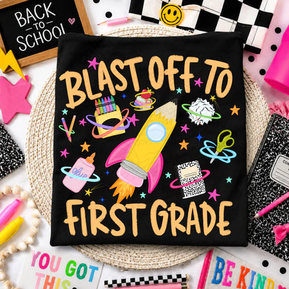 ADULTS **PRE ORDER** Blast Off School Tees