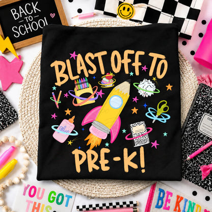ADULTS **PRE ORDER** Blast Off School Tees