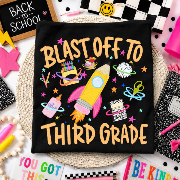 ADULTS **PRE ORDER** Blast Off School Tees