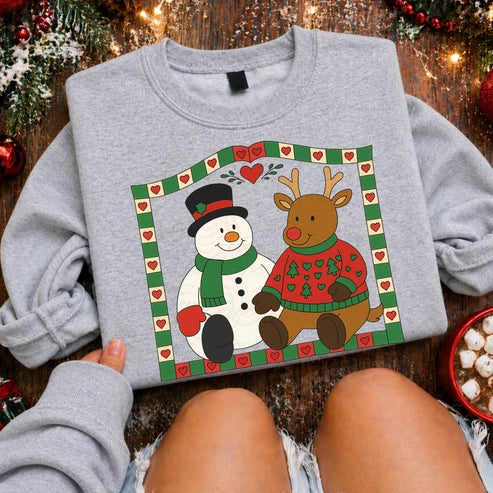 **PRE ORDER** Snowman & Reindeer Crewneck