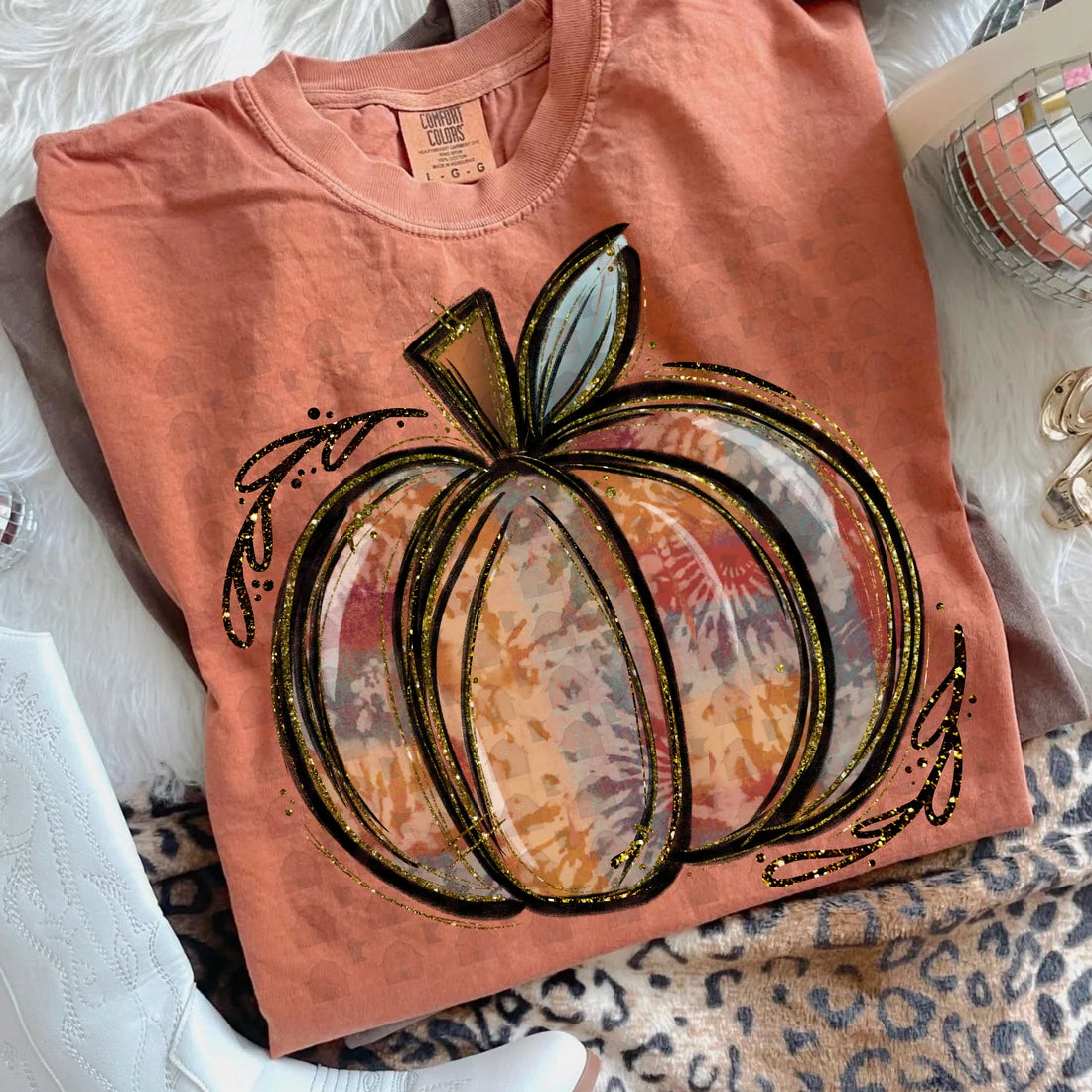 **PRE ORDER** Tie Dye Pumpkin Tee